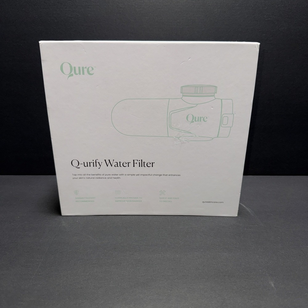 Qure Q-urify Water Filter Unused Faucet Attachment Skin Care Face Wash Filter